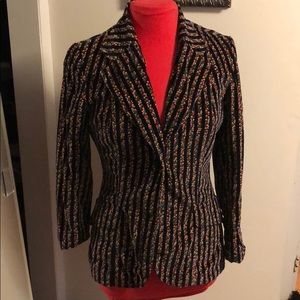 Vintage floral stripe blazer size 11/12